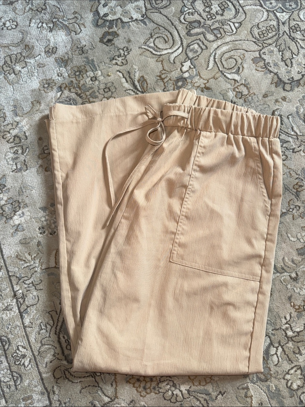 Amazon Women's Drawstring Chino Pants - Beige